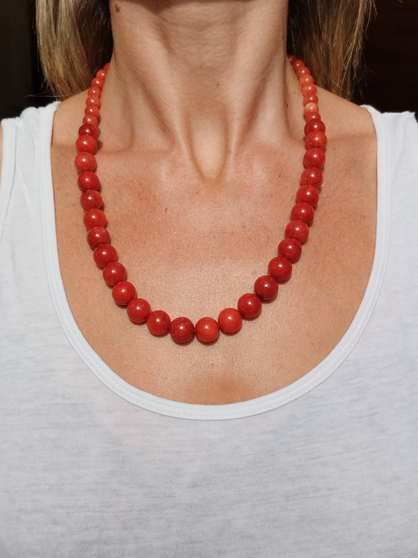 Collar Coral Rojo