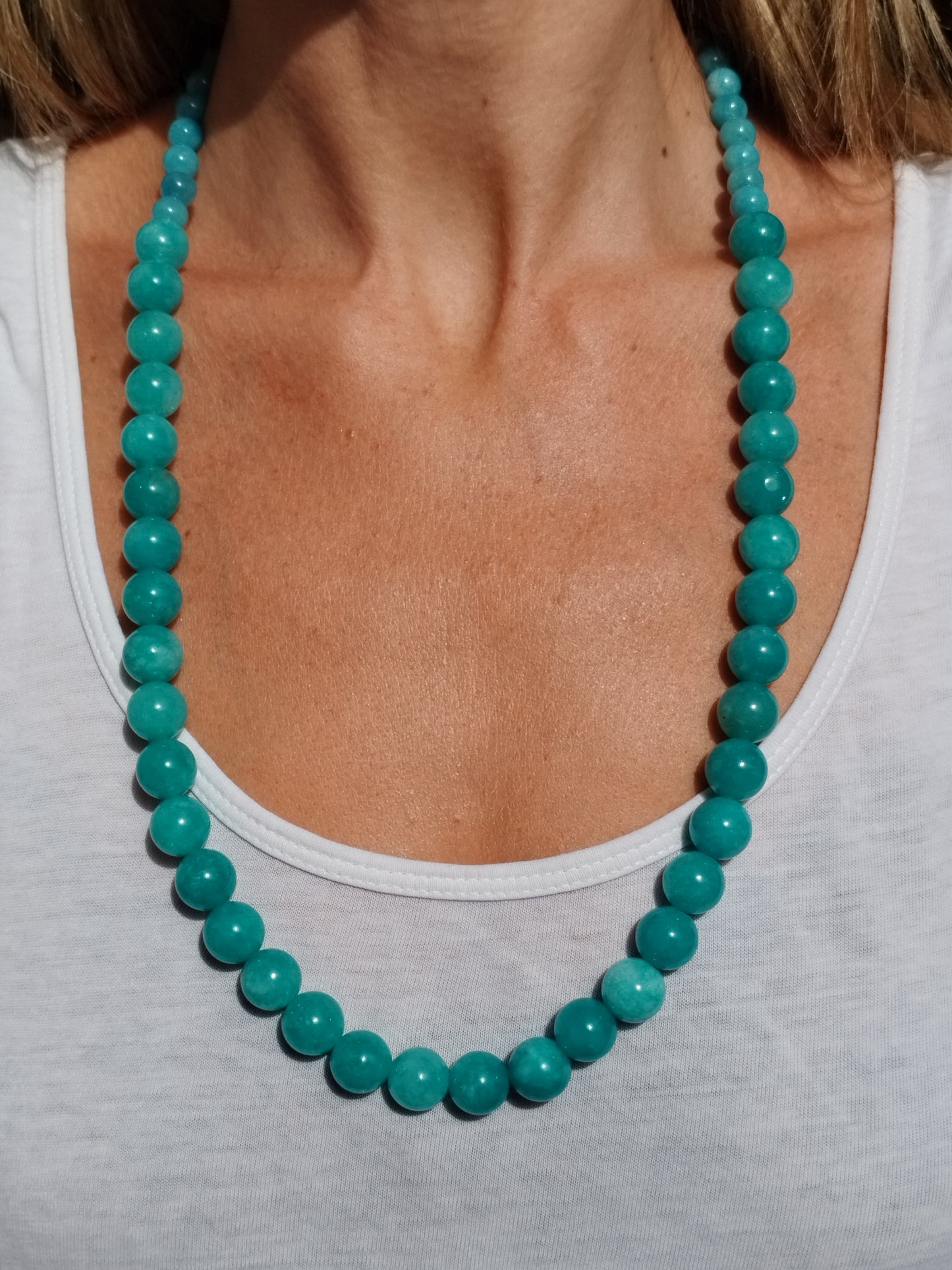 Collar Calcedonia Azul