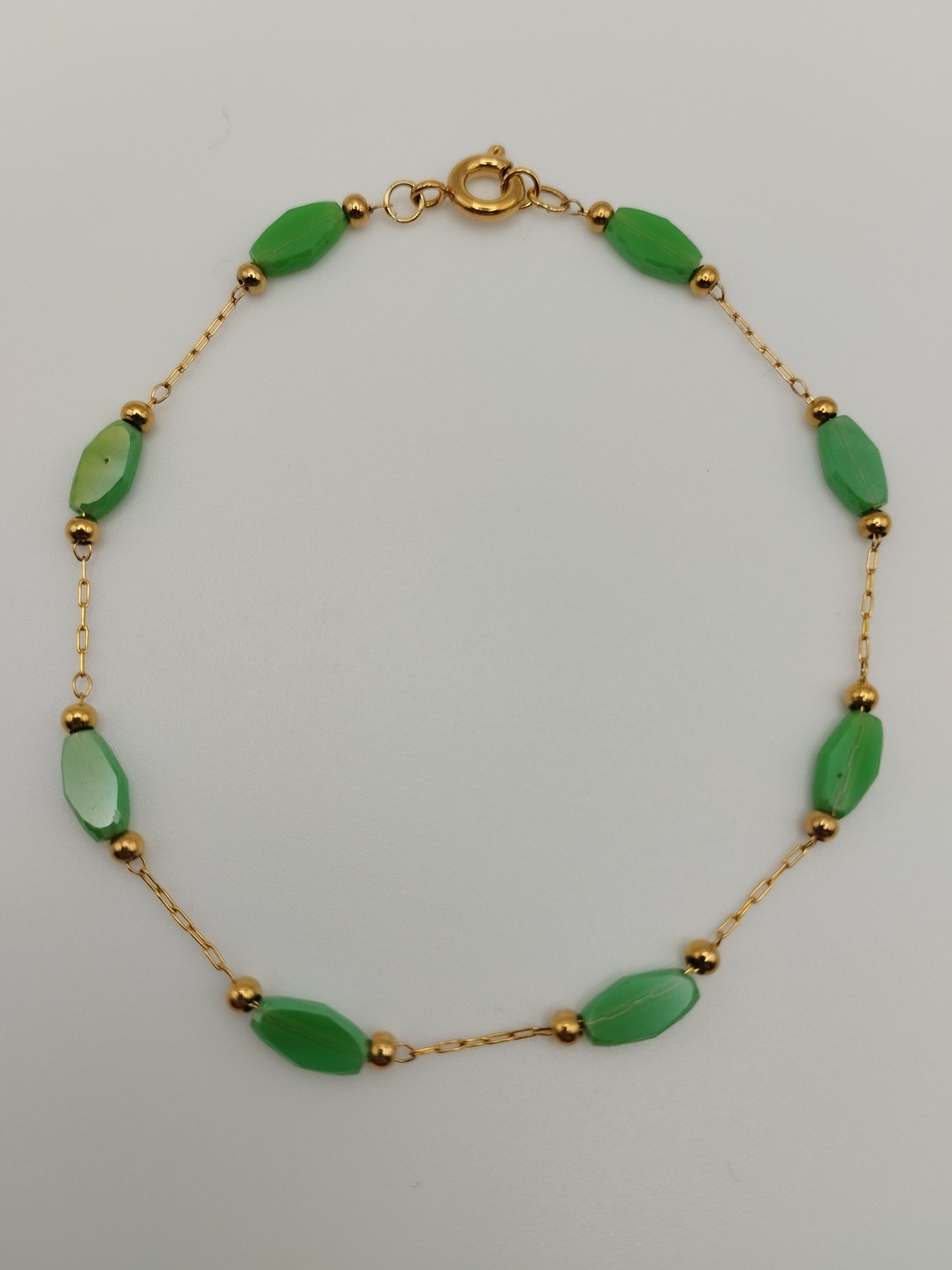 Pulsera cristal verde