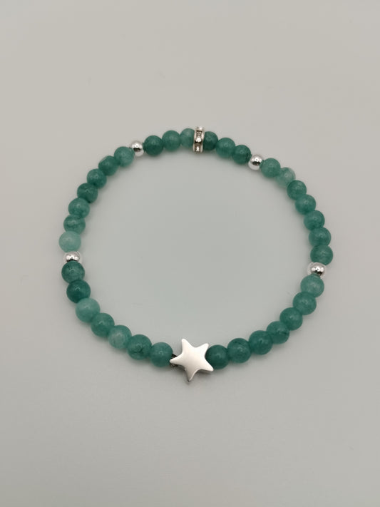 Pulsera Calcedonia con Estrella