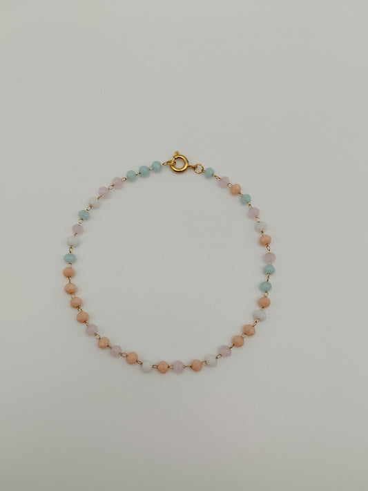 Pulsera bolitas de colores