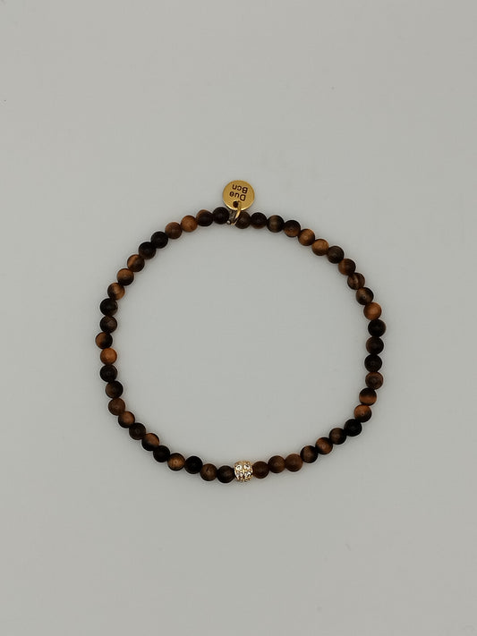 Pulsera Ojo de Tigre con Circonitas