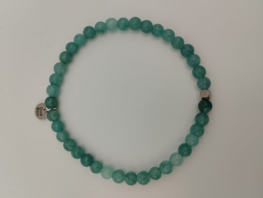 Pulsera Calcedonia con Cubo Hipoalergénico