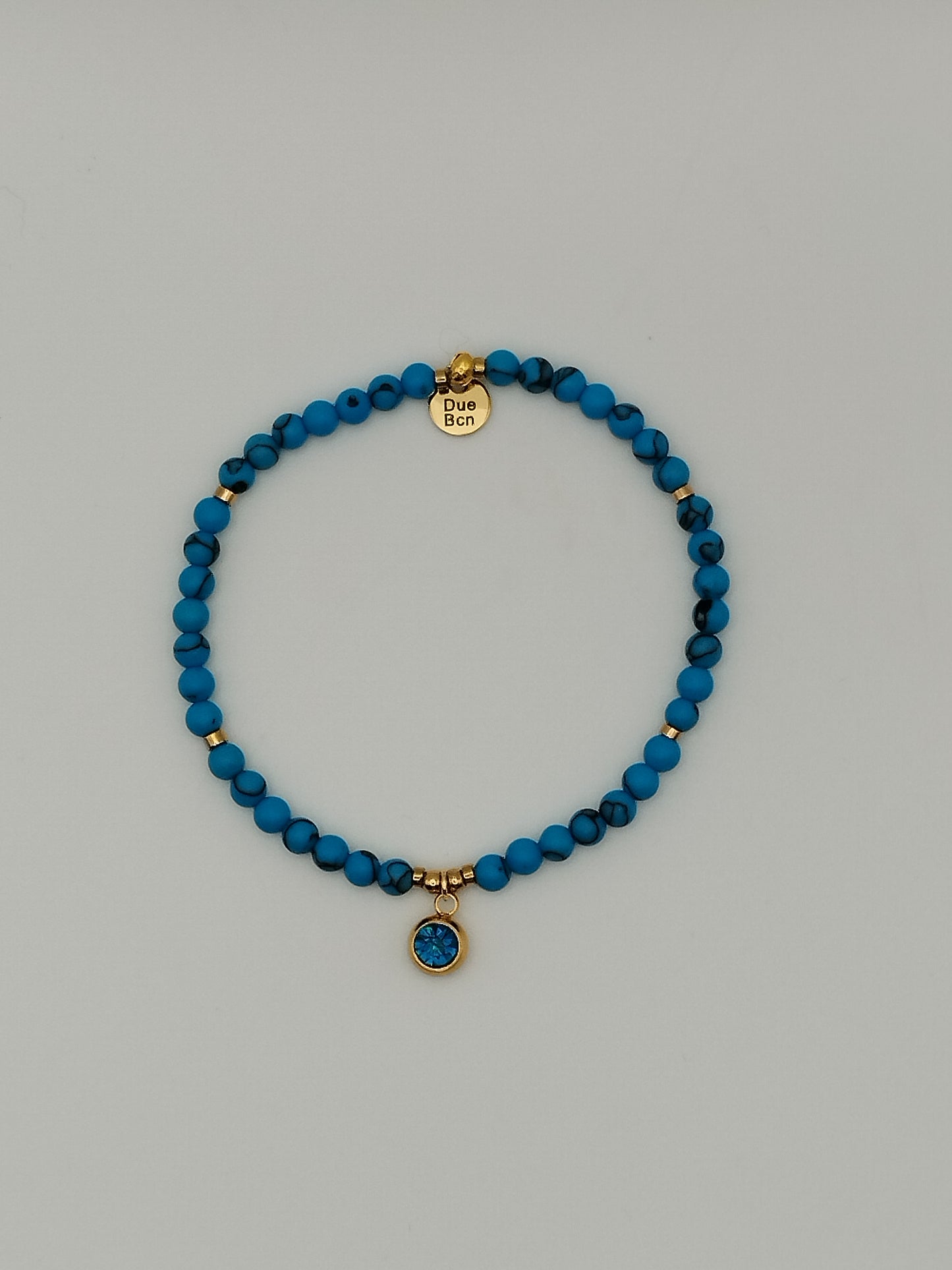 Pulsera Turquesa con Piedra de la Suerte