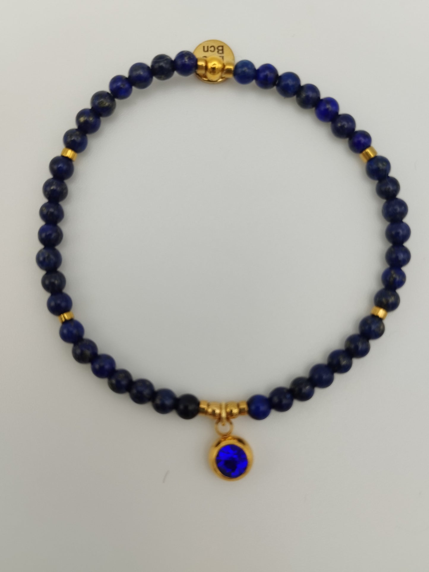 Pulsera Lapislázuli con Piedra de la Suerte